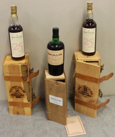 Appraisal: Bottles of Macallan Highland Malt Whiskey In original wood presentation