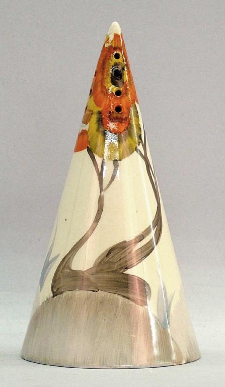 Appraisal: Rhodanthe' Bizarre conical sugar sifter high