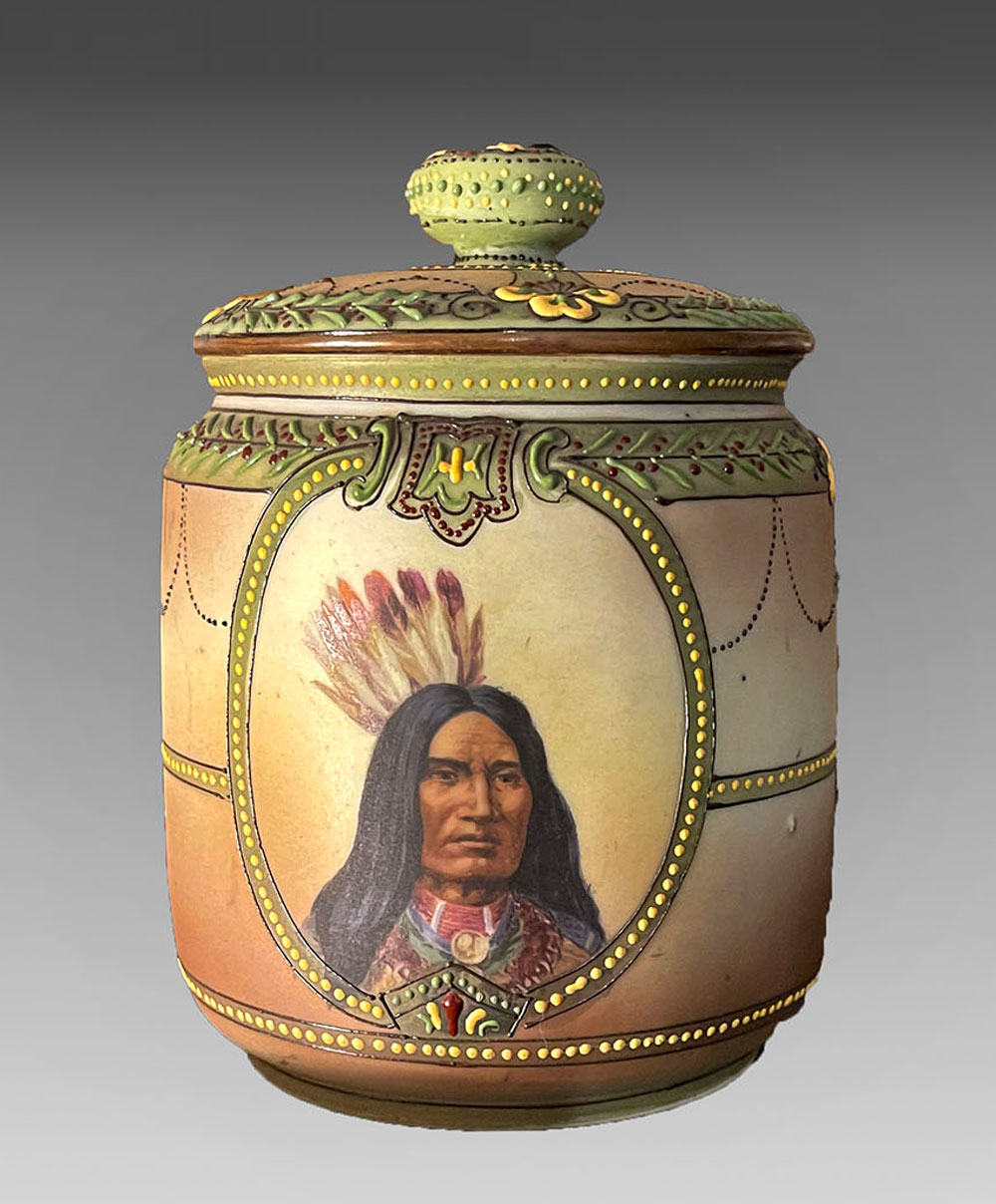 Appraisal: NIPPON INDIAN COVERED JAR