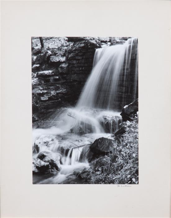 Appraisal: Sale Lot Michael Eastman American b Waterfall photograph signed M