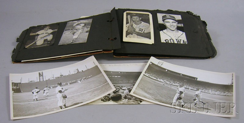 Appraisal: Album of s Boston Red Sox Braves Bruins other Baseball