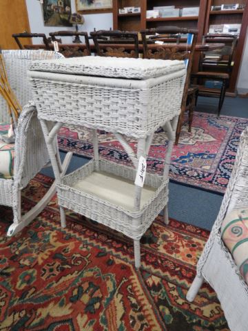 Appraisal: Wicker Sewing Stand