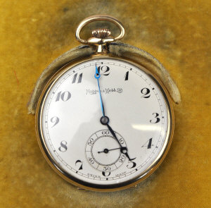 Appraisal: A ct gold open-faced pocket watch by Mappin Webb with