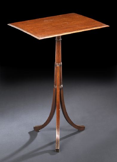 Appraisal: George III Mahogany Tripod Table fourth quarter th century the