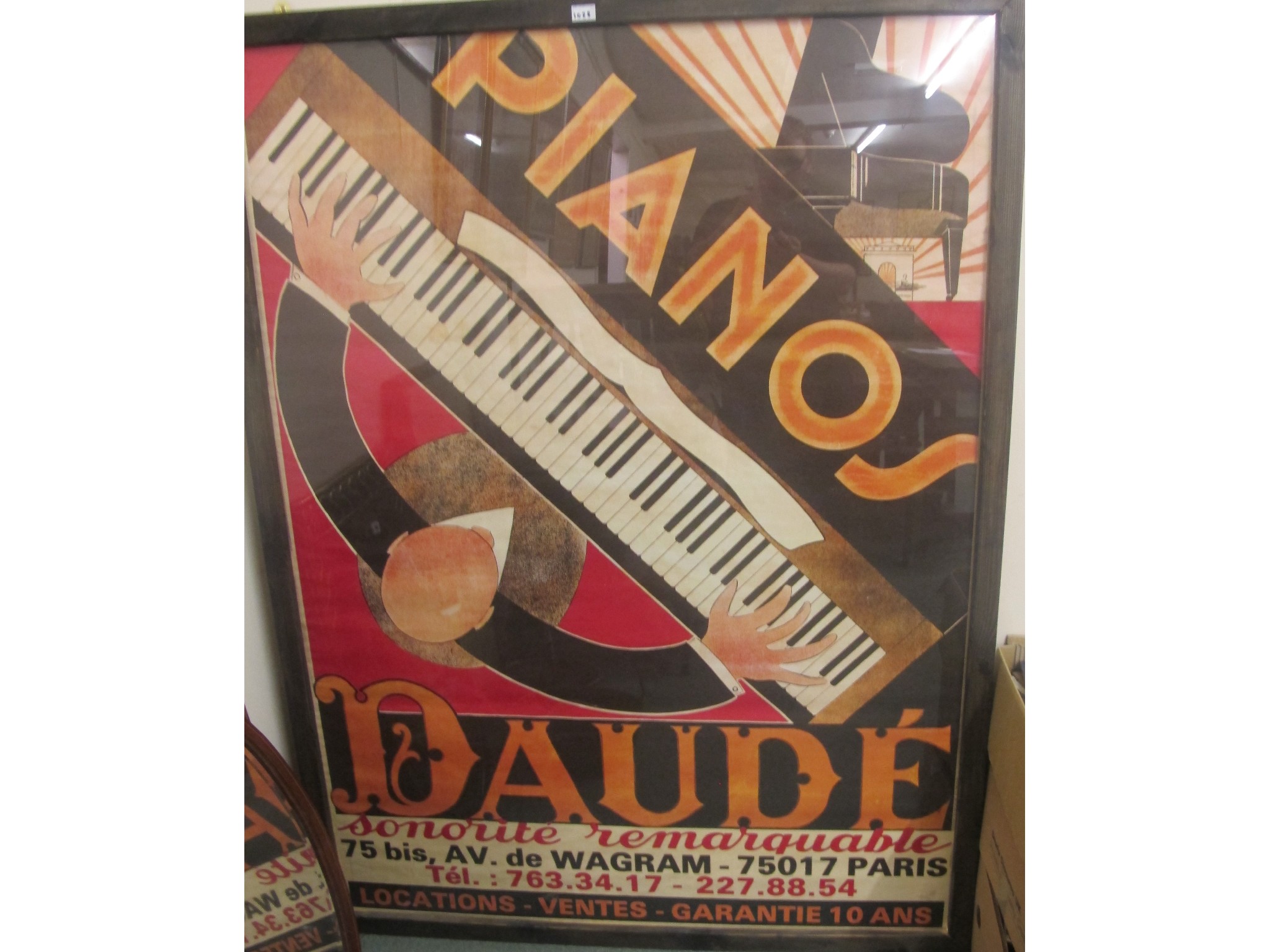 Appraisal: Poster - Pianos Daude Paris