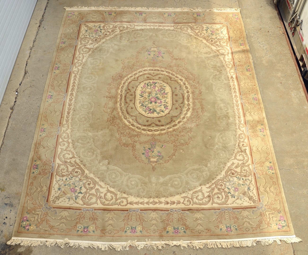 Appraisal: French Savonnerie Style Carpet th c Length Width