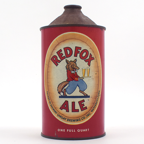 Appraisal: Red Fox Ale Quart Cone Top RARE - Reference USBC