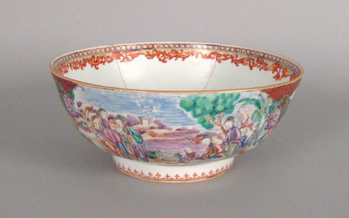 Appraisal: Chinese export rose mandarin bowl early th c h dia