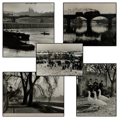 Appraisal: Five Prague photographs Vo en iacute lek Zden k Vo