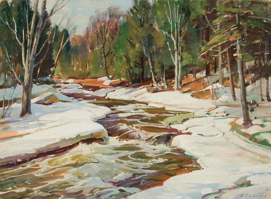 Appraisal: ALDRO THOMPSON HIBBARD American - West River Jamaica Vermont oil