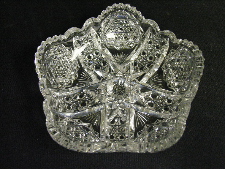 Appraisal: ABP CUT CRYSTAL SIGNED HOARE BOWL J Hoare and Co