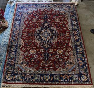 Appraisal: Indo Tabriz carpet x ' Indo Tabriz carpet x '