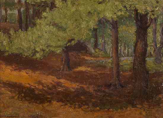 Appraisal: Attributed to Edward Parker Hayden American - The Forest oil