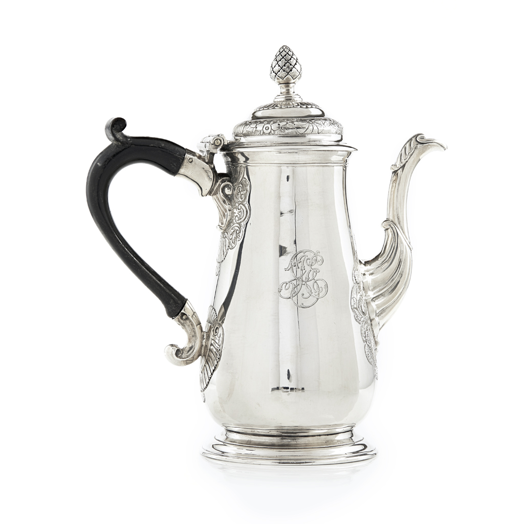 Appraisal: An English provincial George II coffee pot William Beilby Newcastle