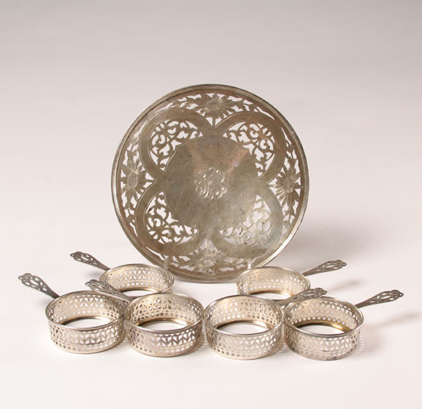 Appraisal: Gorham sterling table articles including six ramekins and a pierced