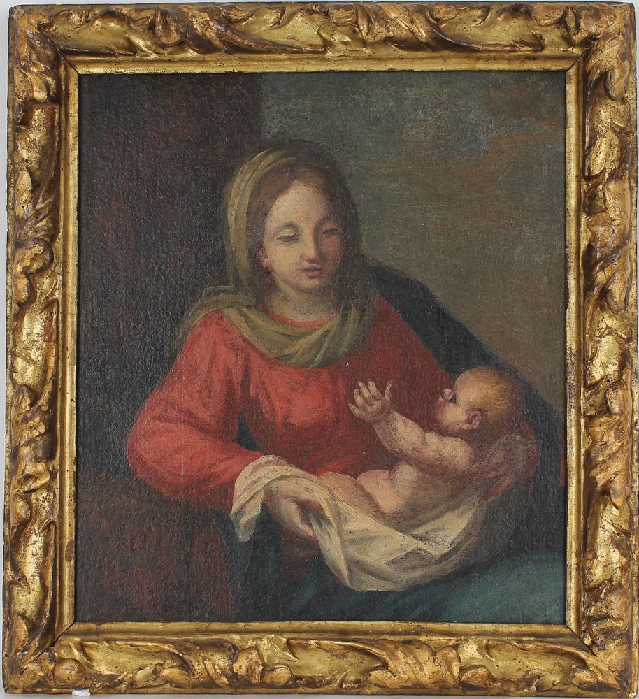 Appraisal: Old Master Painting of Mother and Child Old Master Painting