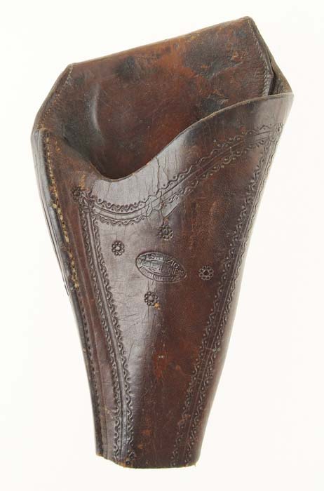 Appraisal: LOT OF FIVE WESTERN STYLE HOLSTERS HARPHAM BROS very fancy