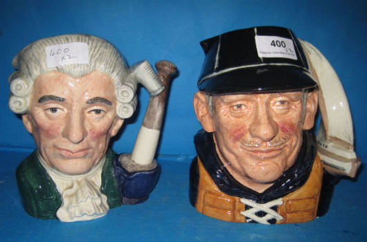 Appraisal: Royal Doulton Large Character Jugs The Yachtsman D tiny chips