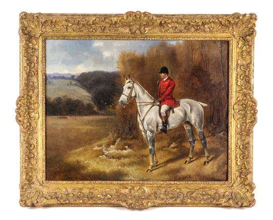 Appraisal: Sale Lot Alfred Wheeler British - Huntsman oil on canvas