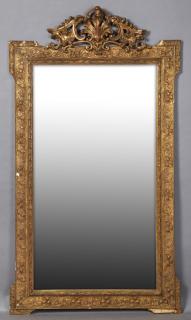 Appraisal: Louis XV Style Gilt and Gesso Overmantel Mirror Louis XV