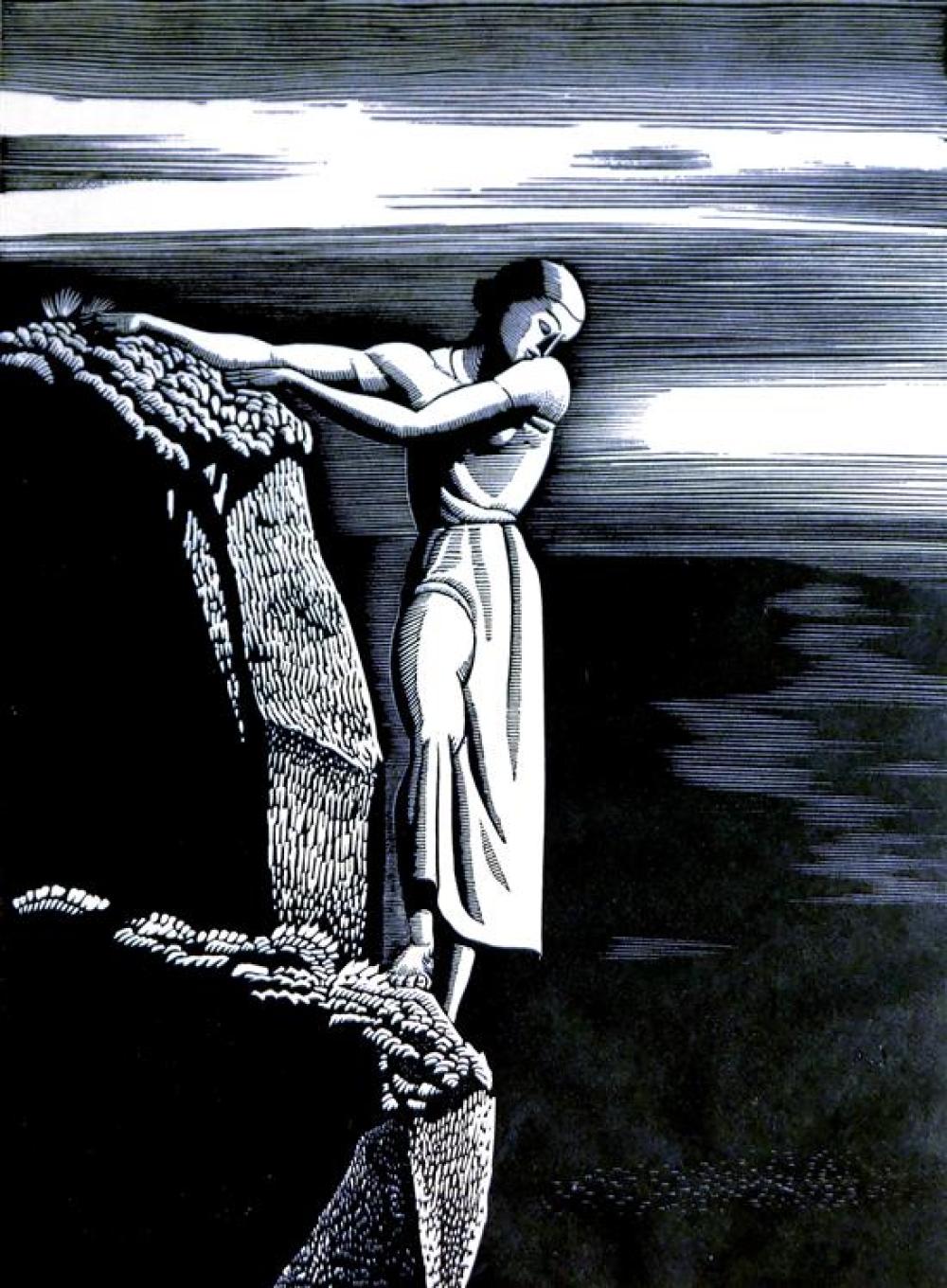 Appraisal: Rockwell Kent American - Girl on a Cliff th C