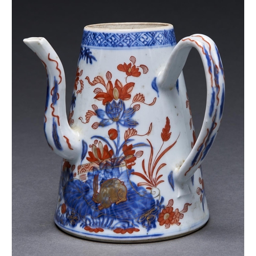 Appraisal: A Chinese Imari coffee pot th c conical with side