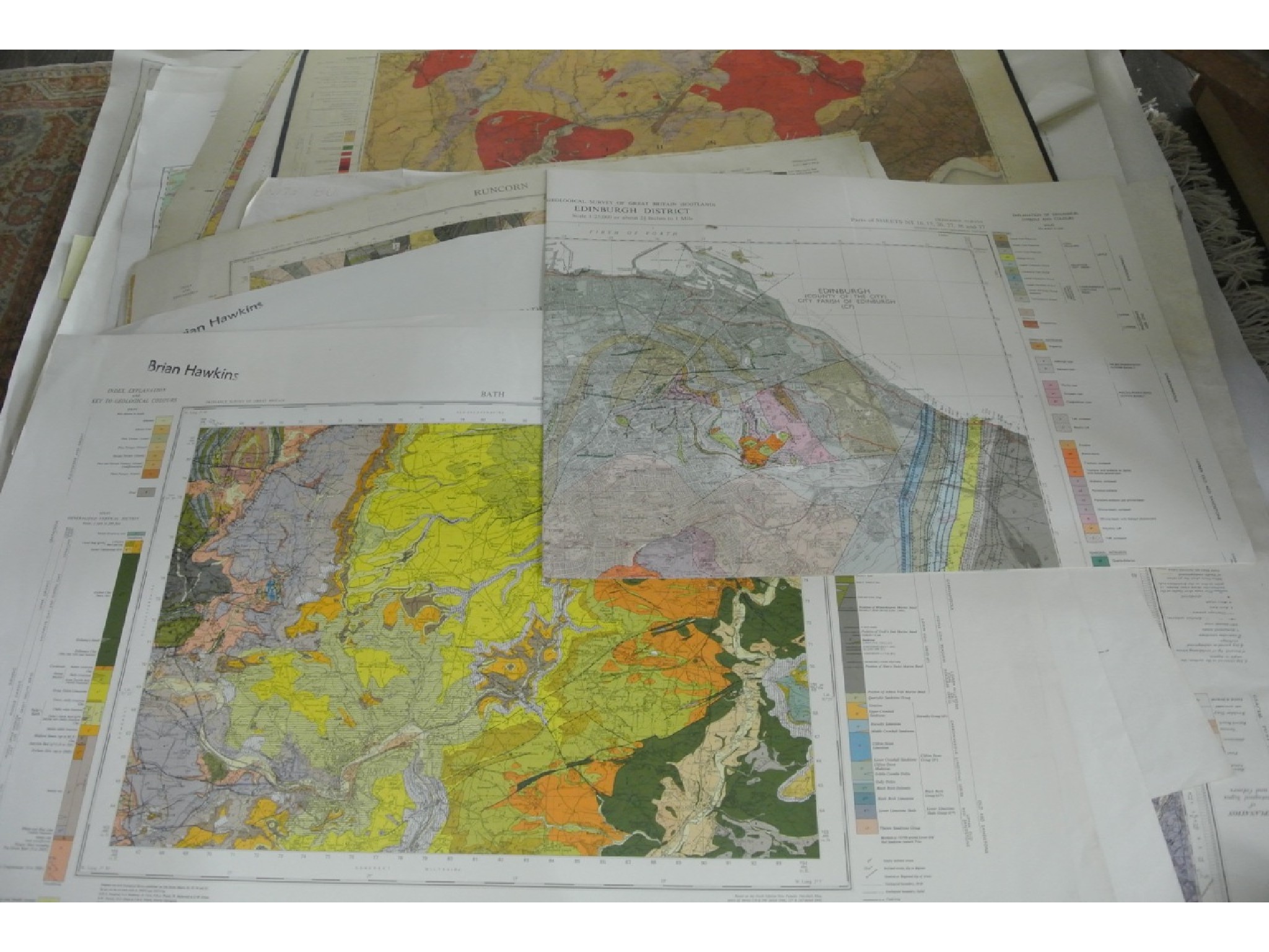 Appraisal: A large collection of Ordinance Survey Geological maps covering many