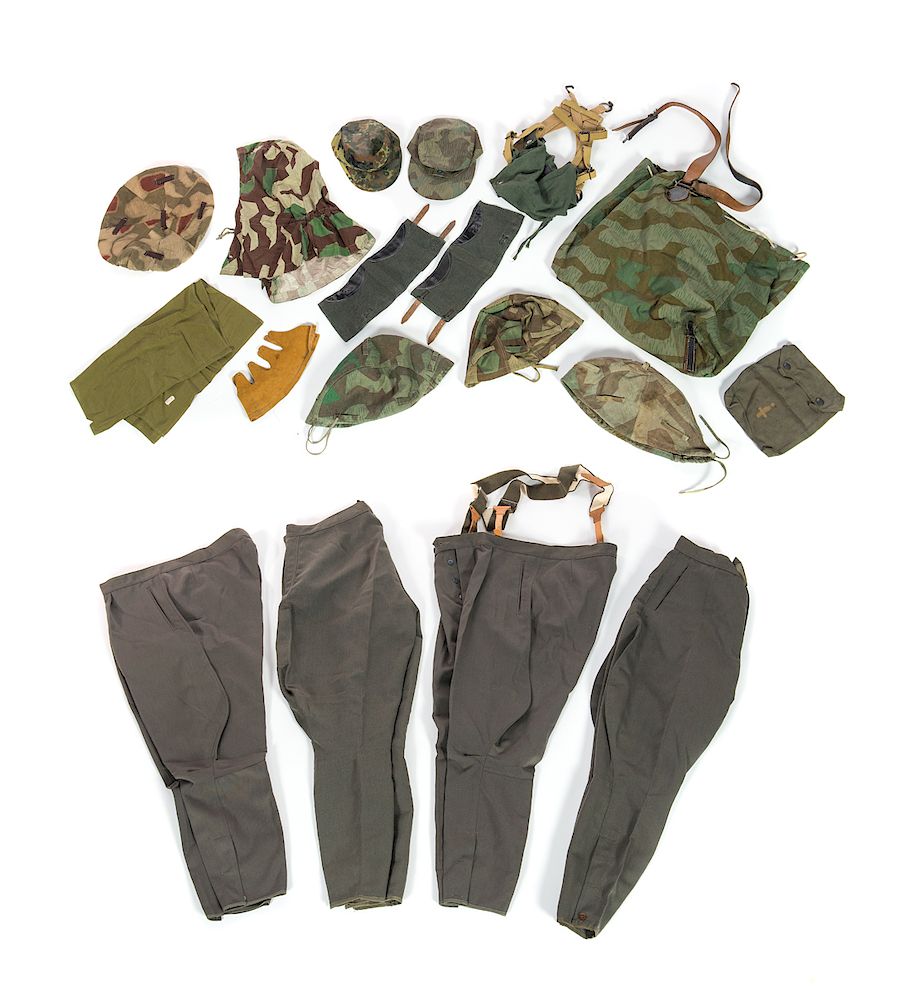 Appraisal: Group Of Military Gear Repro German WW And Post War