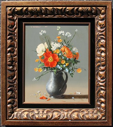 Appraisal: ANTONELLI Piero Italian - Still Life with Flowers in a