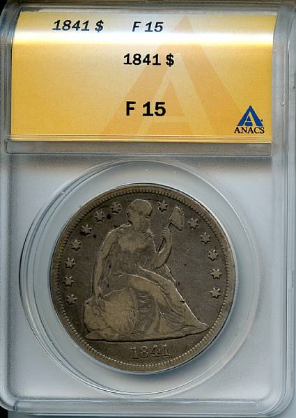 Appraisal: Fine ANACS Deep argent-gray with lighter silver accents on the