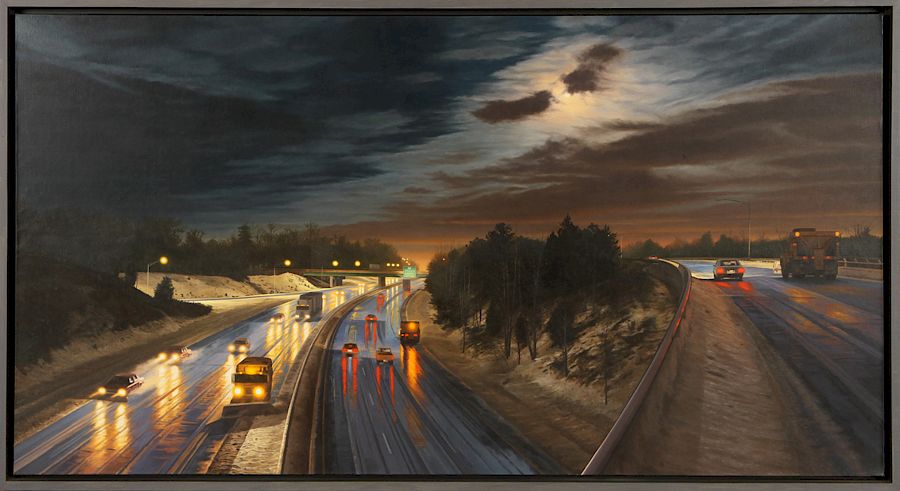 Appraisal: STEPHEN FOX ROADSIDE LUNAR INFLUENCE SIGNED Stephen Fox American B