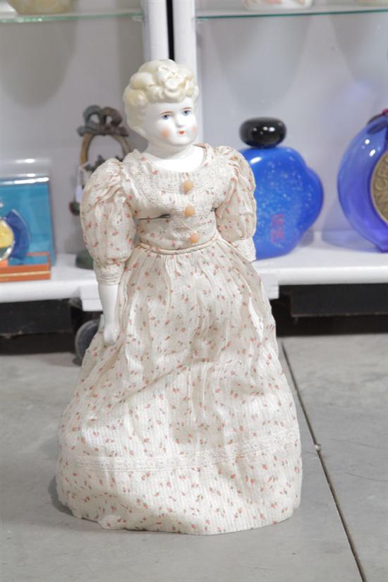 Appraisal: BLONDE CHINA HEAD DOLL With handpainted face china hands and