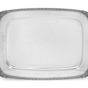 Appraisal: A Tiffany and Co Silver Platter Mid- th Century marked