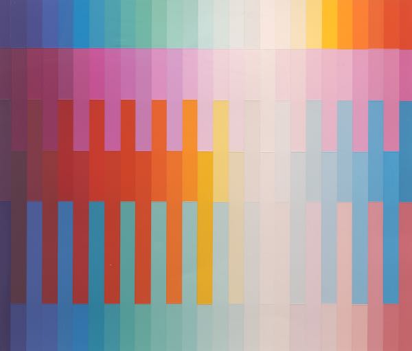 Appraisal: YAACOV AGAM ISRAELI B x image Magic Rainbow II Color