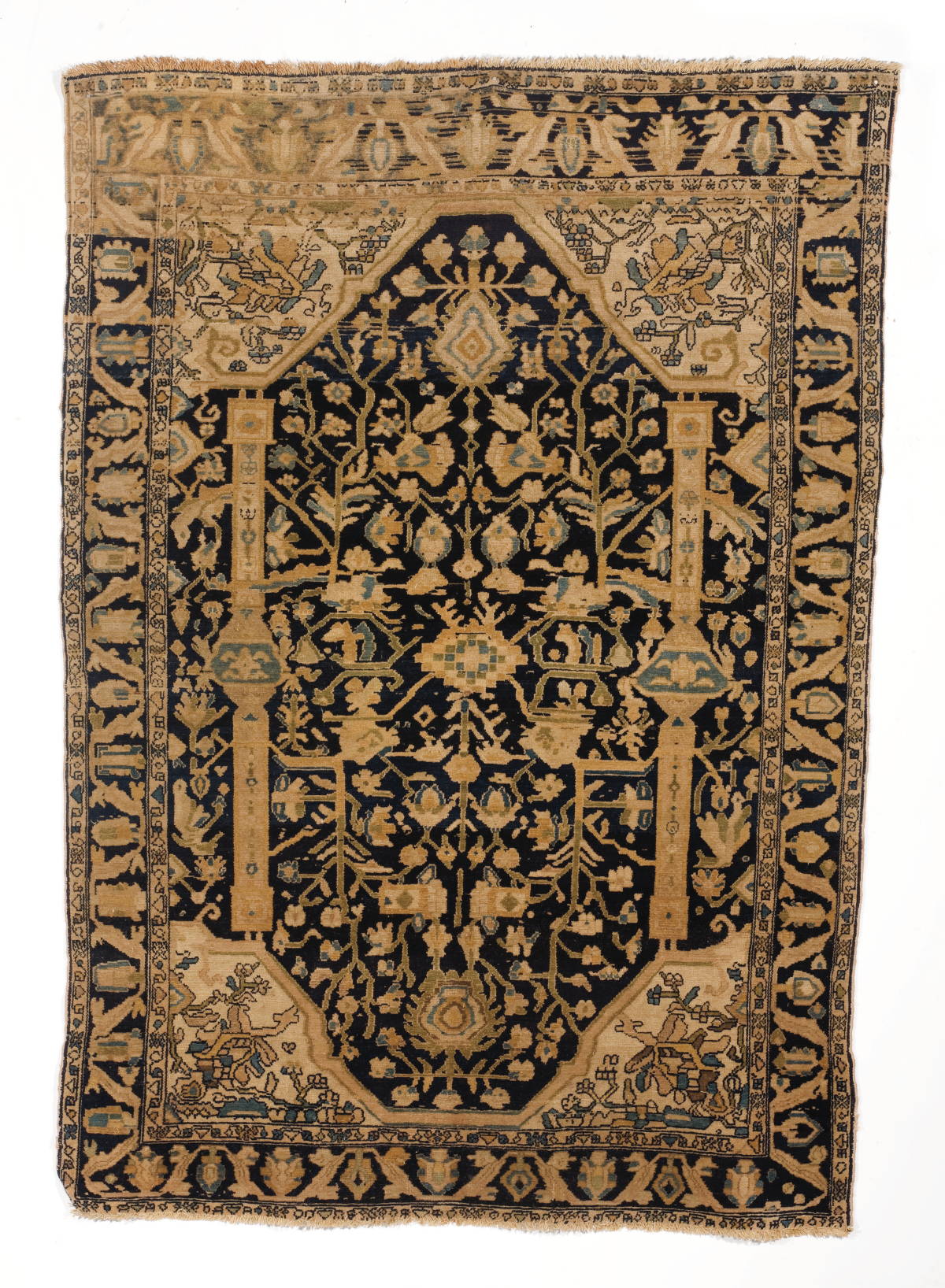 Appraisal: FEREGHAN SAROUK RUG NORTH PERSIA LATE NINETEENTH CENTURY The abrashed