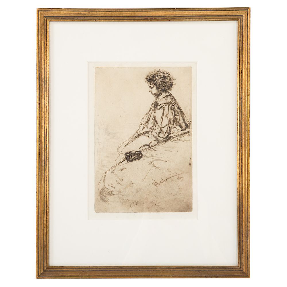 Appraisal: J A M Whistler Bibi Lalouette etching John Abbot McNeill