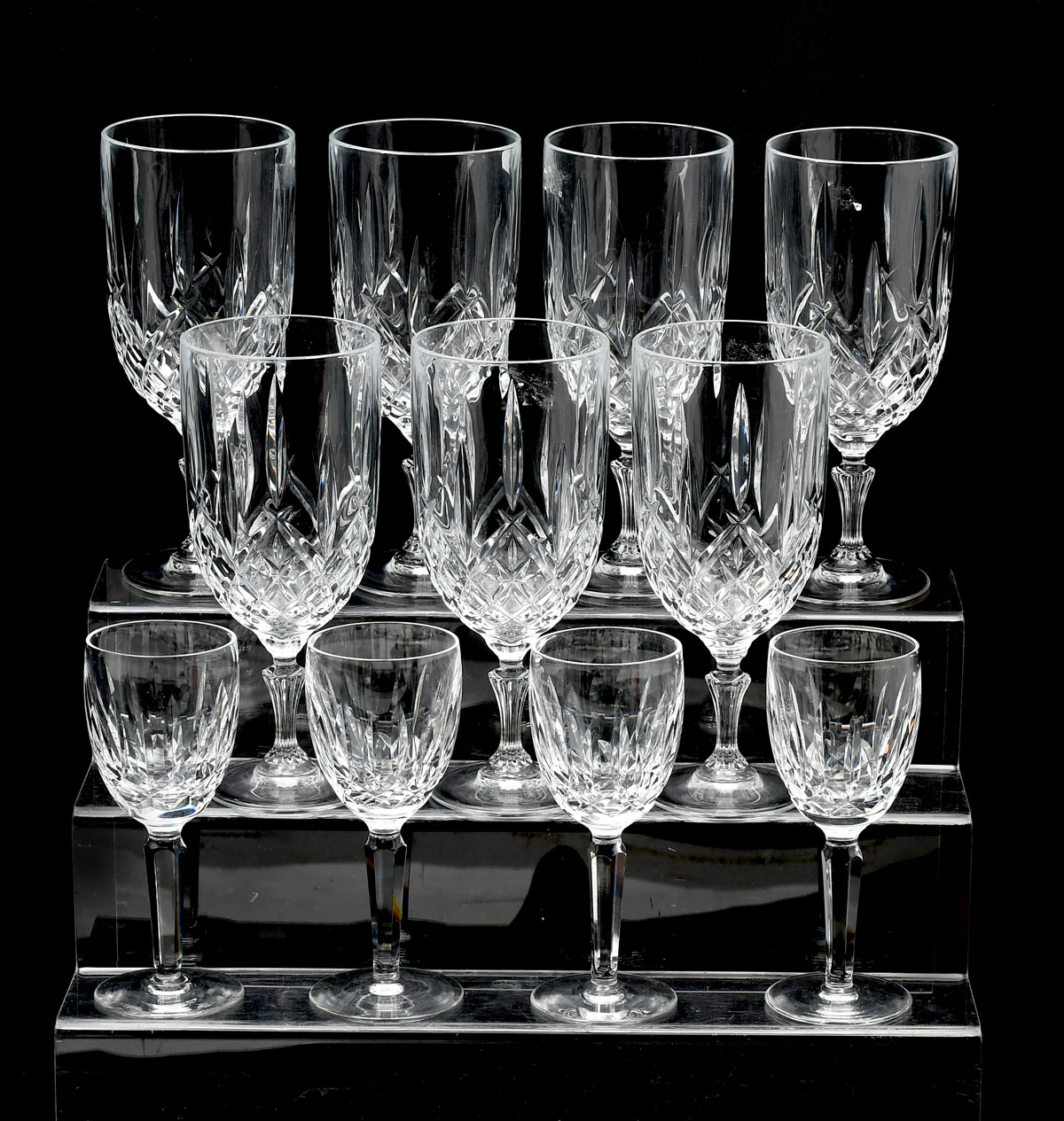 Appraisal: PC WATERFORD CRYSTAL MARQUIS STEMS Comprising - Water glasses Approx