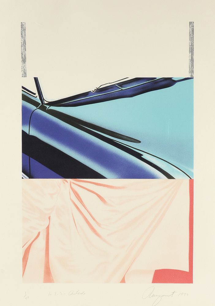 Appraisal: JAMES ROSENQUIST American - A PRINT Outside JAMES ROSENQUIST American