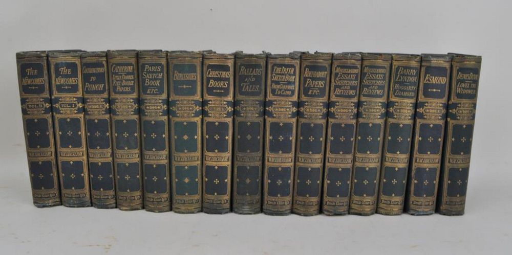 Appraisal: Works of William Makepeace Thackeray of Volumes London Smith Elder