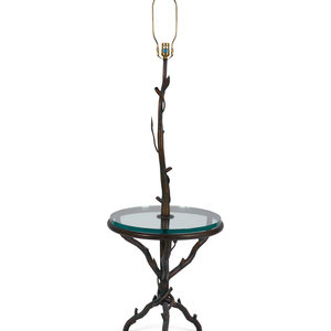 Appraisal: A Whimsical Branch-Form Metal Floor Light TH CENTURY Height x