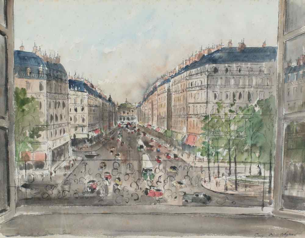 Appraisal: NEYRAC Guy de French - ''Avenue D' La Opera Paris''