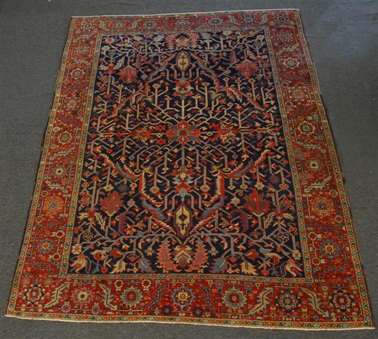 Appraisal: HERIZ CARPET Persia circa feet inches x feet inches