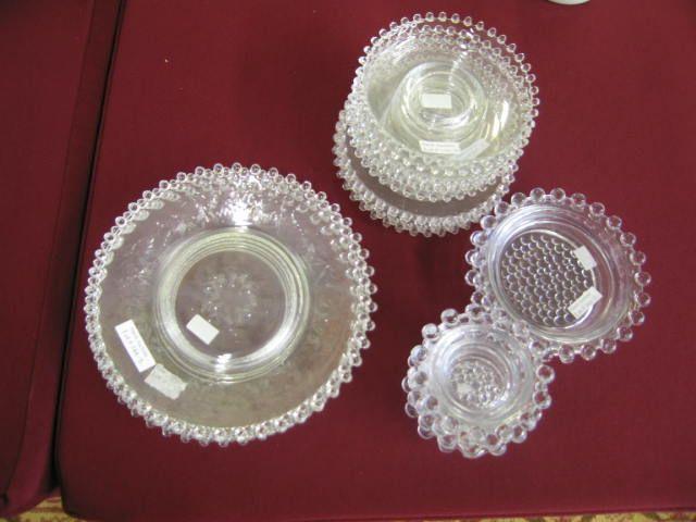 Appraisal: pcs Imperial Candlewick Glassware plates salts saucers more