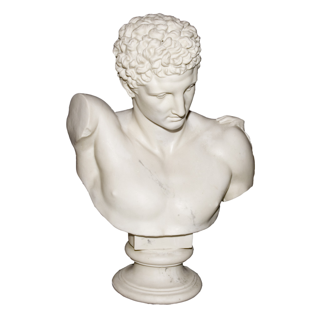 Appraisal: Neoclassical Style Composition Bust of a Man Height inches