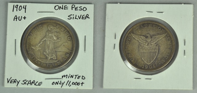 Appraisal: Very Rare Philippines One Peso Silver CoinThis is not the