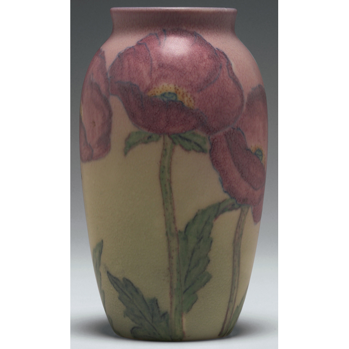 Appraisal: Nice Rookwood vase fine matt glaze with a beautifully painted