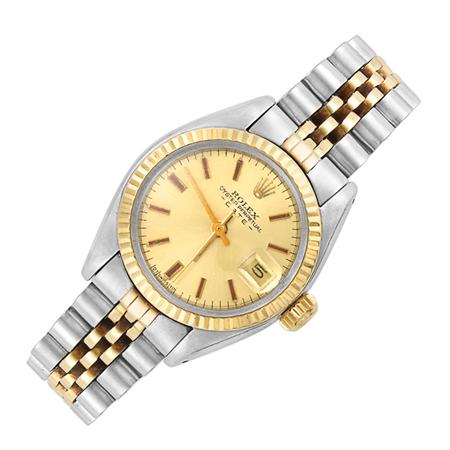 Appraisal: Stainless Steel and Gold Wristwath Rolex Estimate -