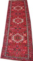 Appraisal: A Persian Karaja Runner circa late th Century Runner features