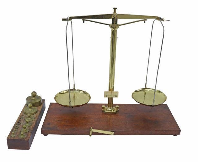 Appraisal: Dutch brass balance scales Becker's Sons Rotterdam mid th c