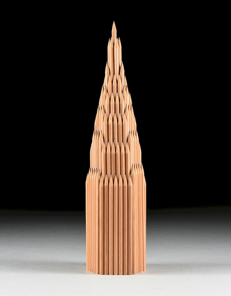 Appraisal: THE ART GUYS A SCULPTURE HOUSTON Pencil Tower THE ART